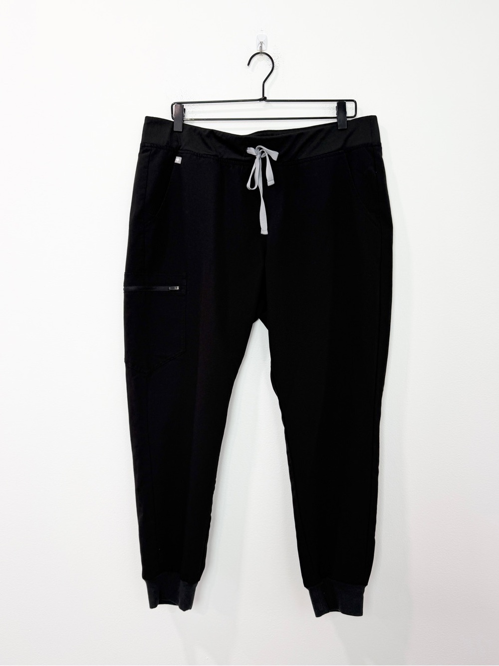 Figs High Waisted Zamora Jogger Scrub Pants Black Size XL